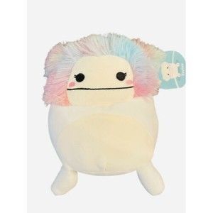 Squishmallow Zaylee the White Bigfoot 8 inch NWT Kellytoy Bigfoot Plush